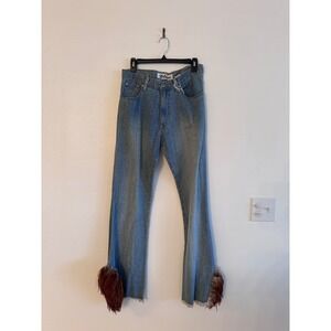 Vintage Express Bleus Feathered Jeans